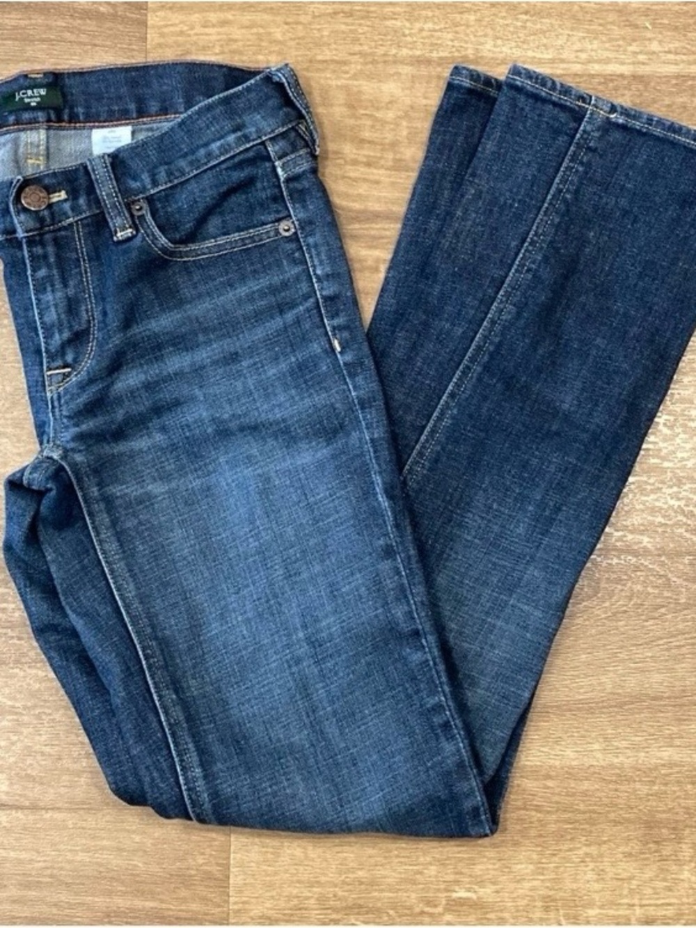 J.Crew Vintage Y2K Womens Matchstick Blue Fade Jeans Size 26S EUC